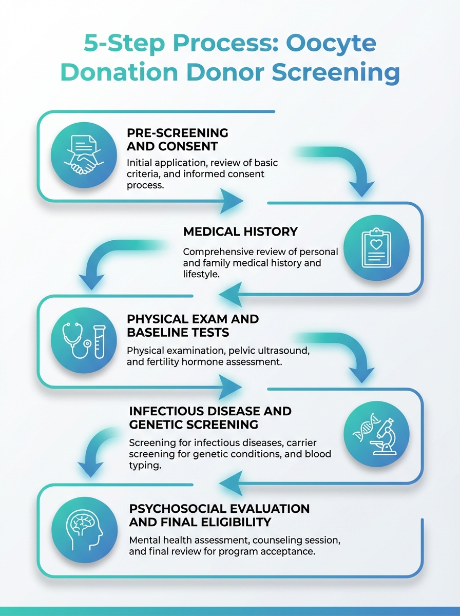 Oocyte Donation Donor Screening Process Explained (2026)